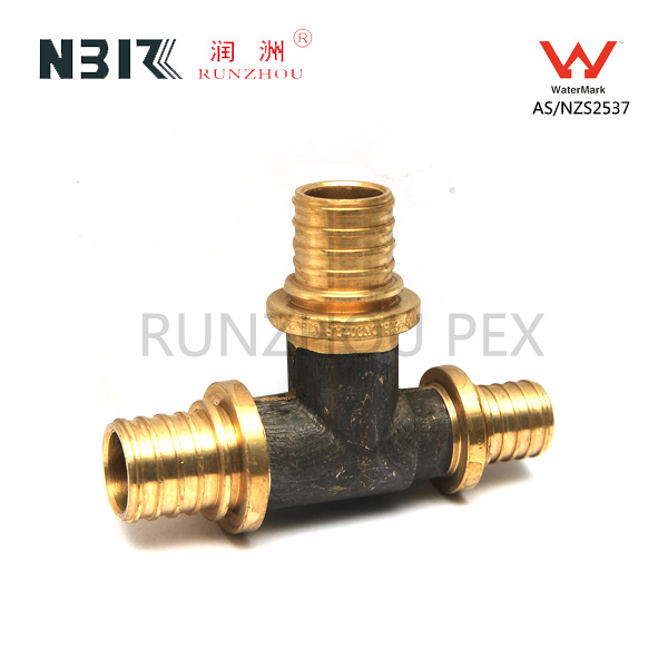 Factory supplied Spainish Sliding Brass Pex Fittings -
 Reduced Tee End – RZPEX