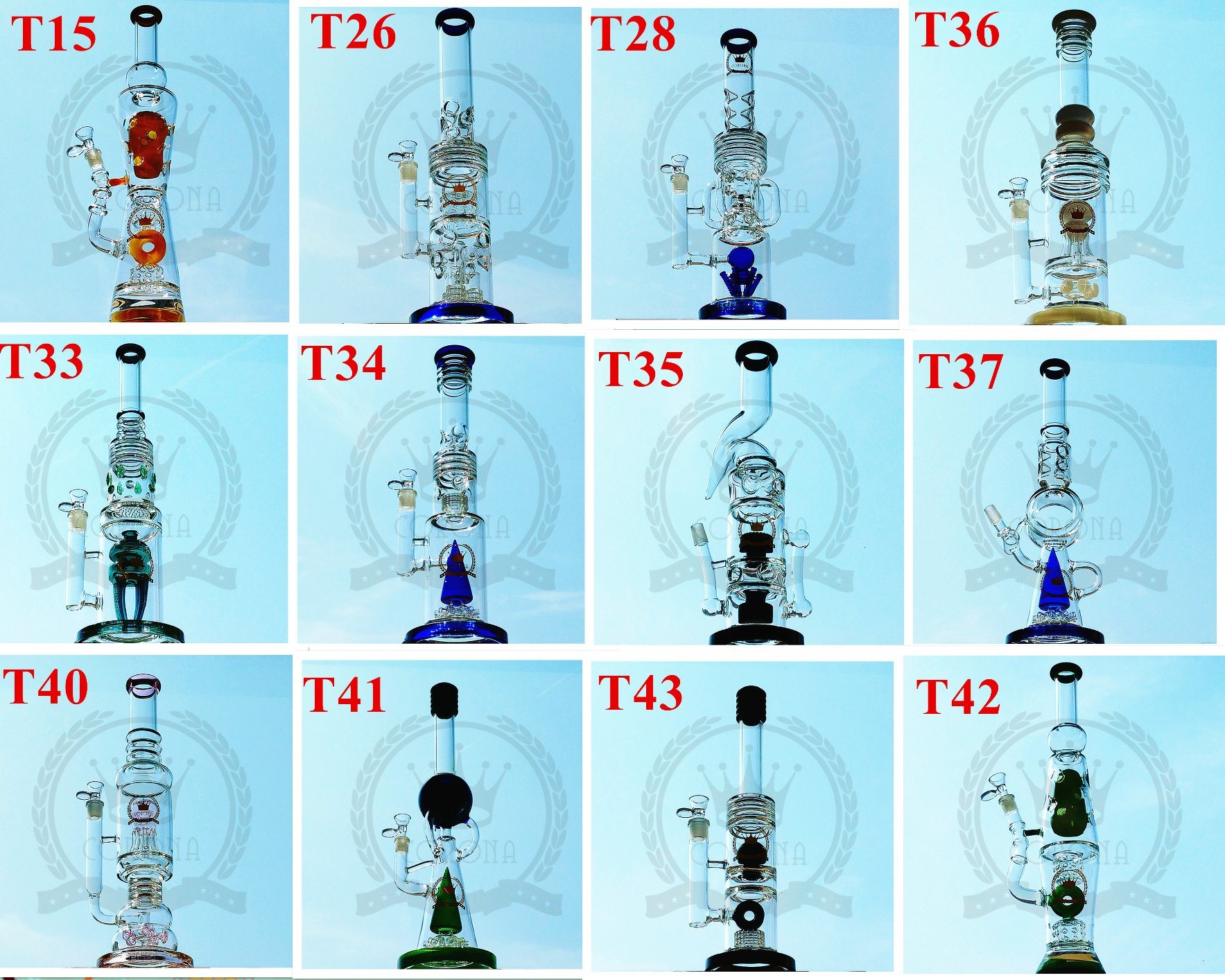 China Fast and safety Delivery Tobacco Recylcer Tall Glass Water Smoking Pipe Manufacture