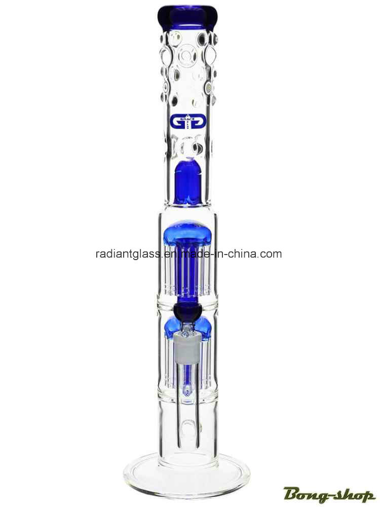 Grace Glass-19" Spoiled Double 8 Tree Arms Perc 1dome Perc Water Glass Pipe for Brand