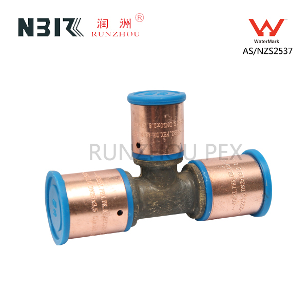 Chinese wholesale Th Style Press Brass Fitting For Pex Al Pex Pipe -
 Reduced Tee Centre – RZPEX
