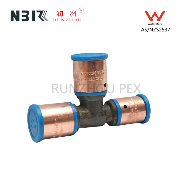 Hot-selling Brass Crimp Fittings For Pex Al Pex Pipe -
 Reduced Tee Centre+End – RZPEX